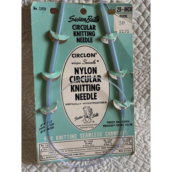 Susan Bates Circluar Knitting Needle 29 inch size 10 - New - Picture 10 of 11